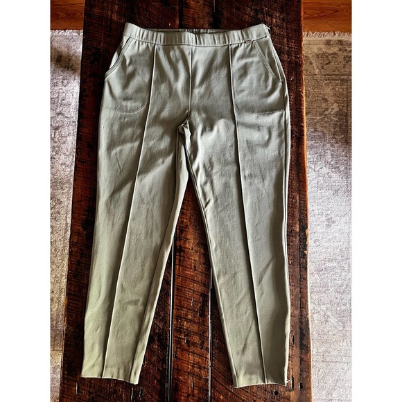 ST. JOHN Dami Dark Mint Green Womens Pull-on pants - Picture 8 of 16